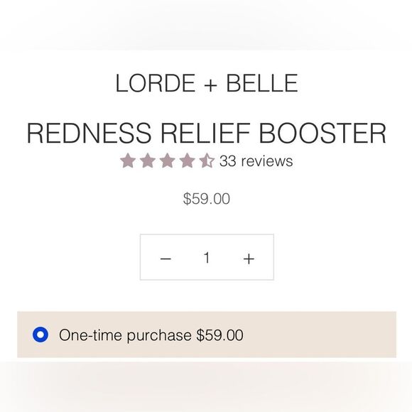 Lorde + Belle Redness Relief Booster NWT/NIB - Picture 4 of 6